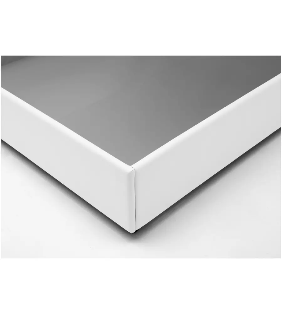 LETTO MATRIMONIALE CONTENITORE "EASY" BIANCO 160X190 CM